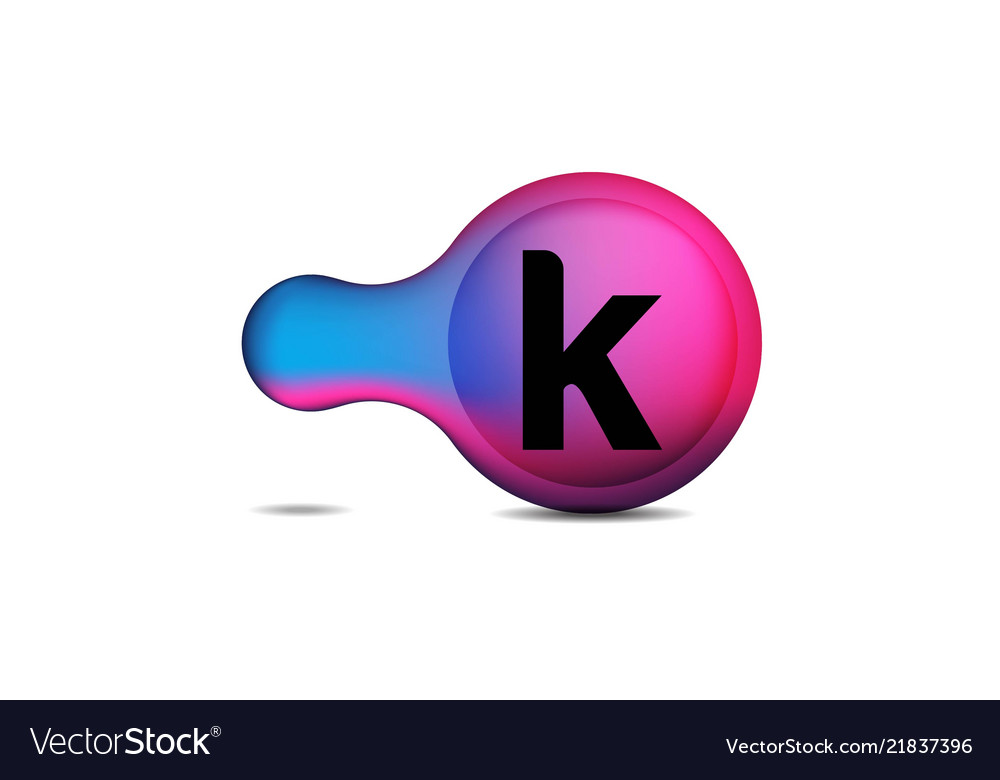 Initial k circle logo design inspiration