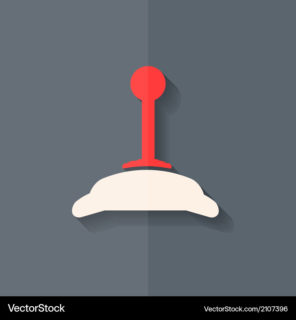 Joystick web icon flat design Royalty Free Vector Image