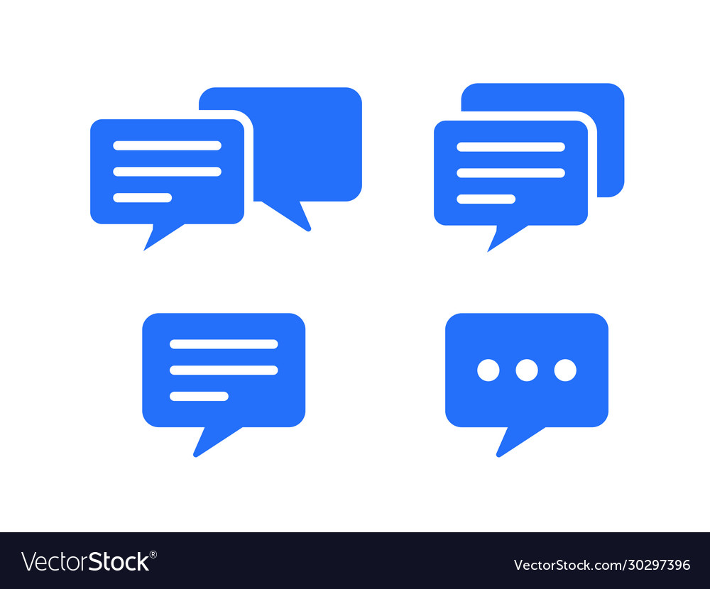 Message writing icon set