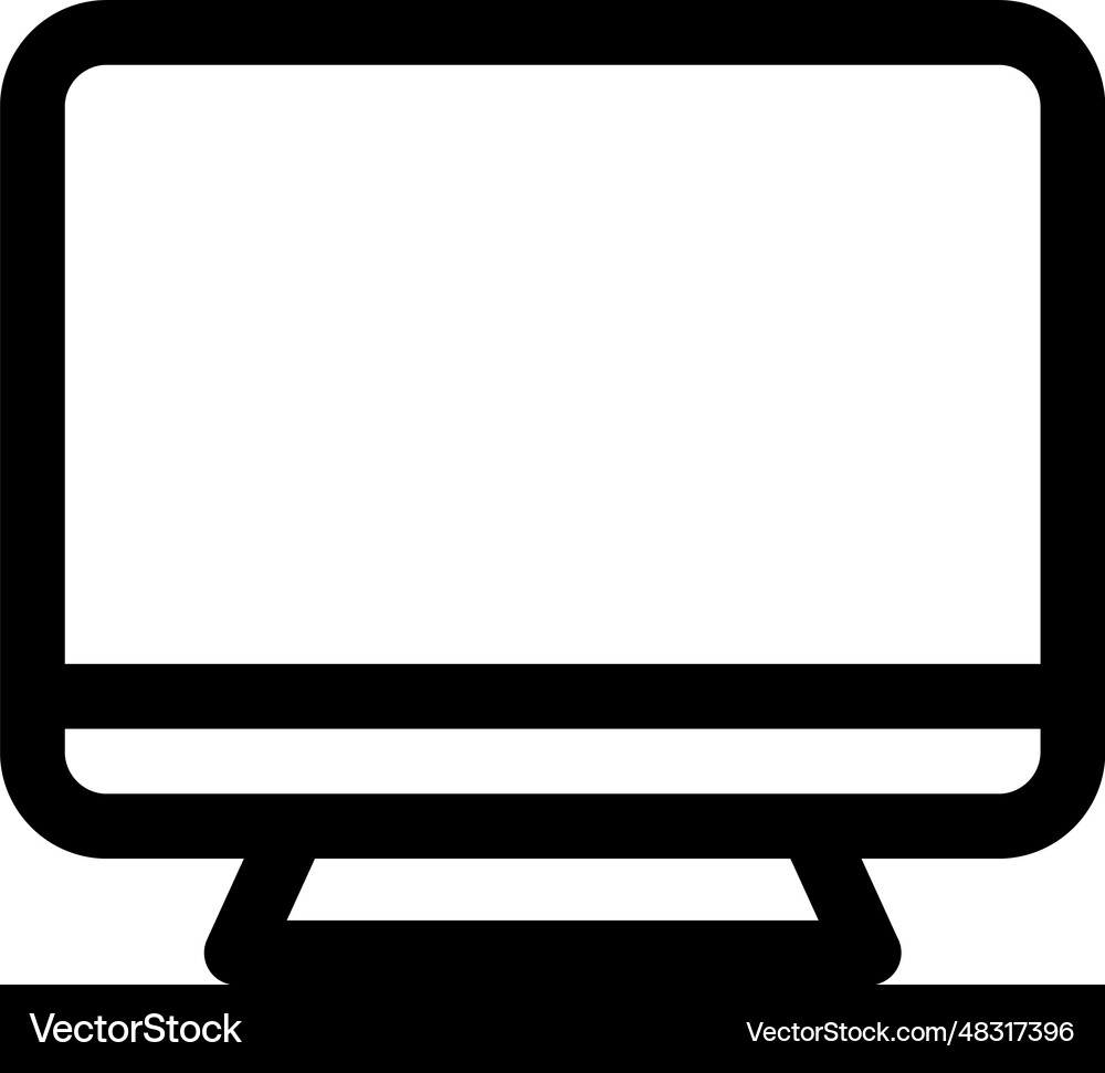 Monitor screen icon Royalty Free Vector Image - VectorStock