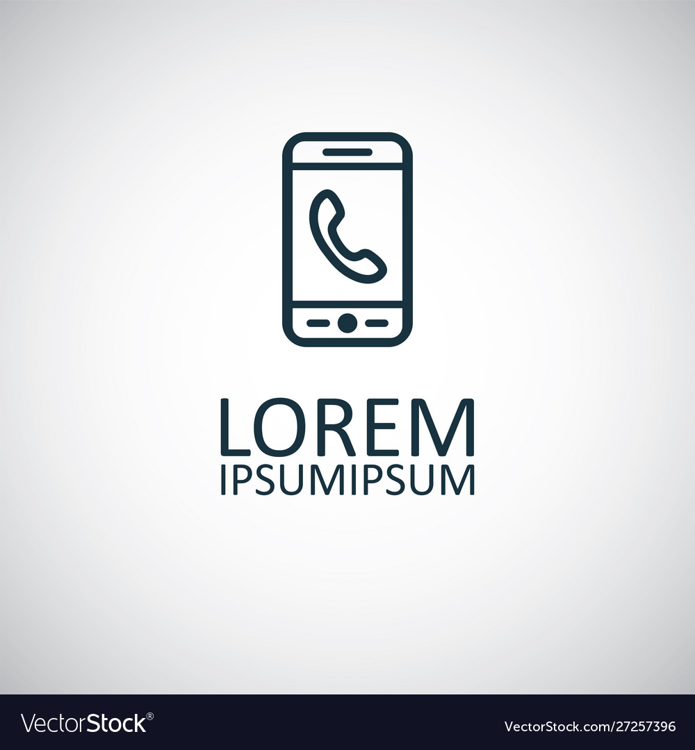 Smartphone call icon for web and ui