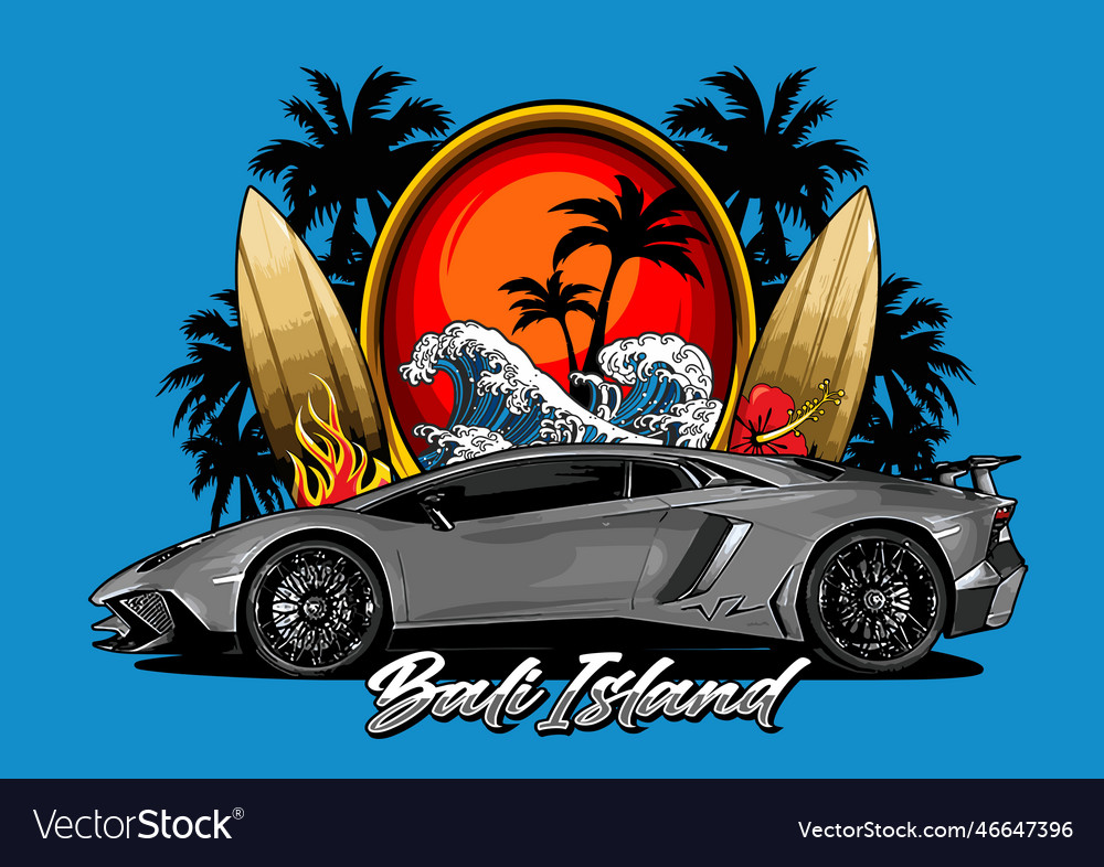 Sport car template for graphic design