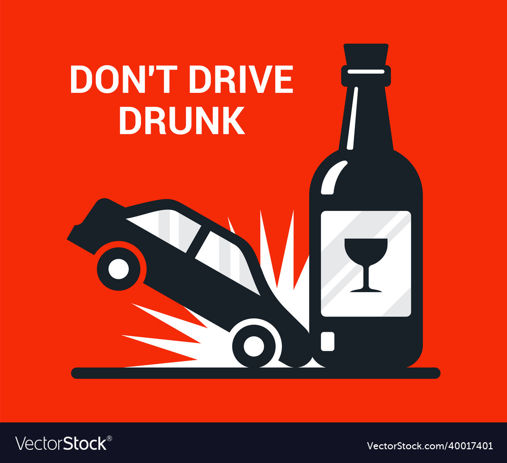 Alcohol make car accident stock vector. Illustration of accident