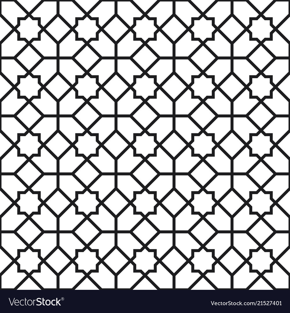 Background with seamless pattern in islamic style