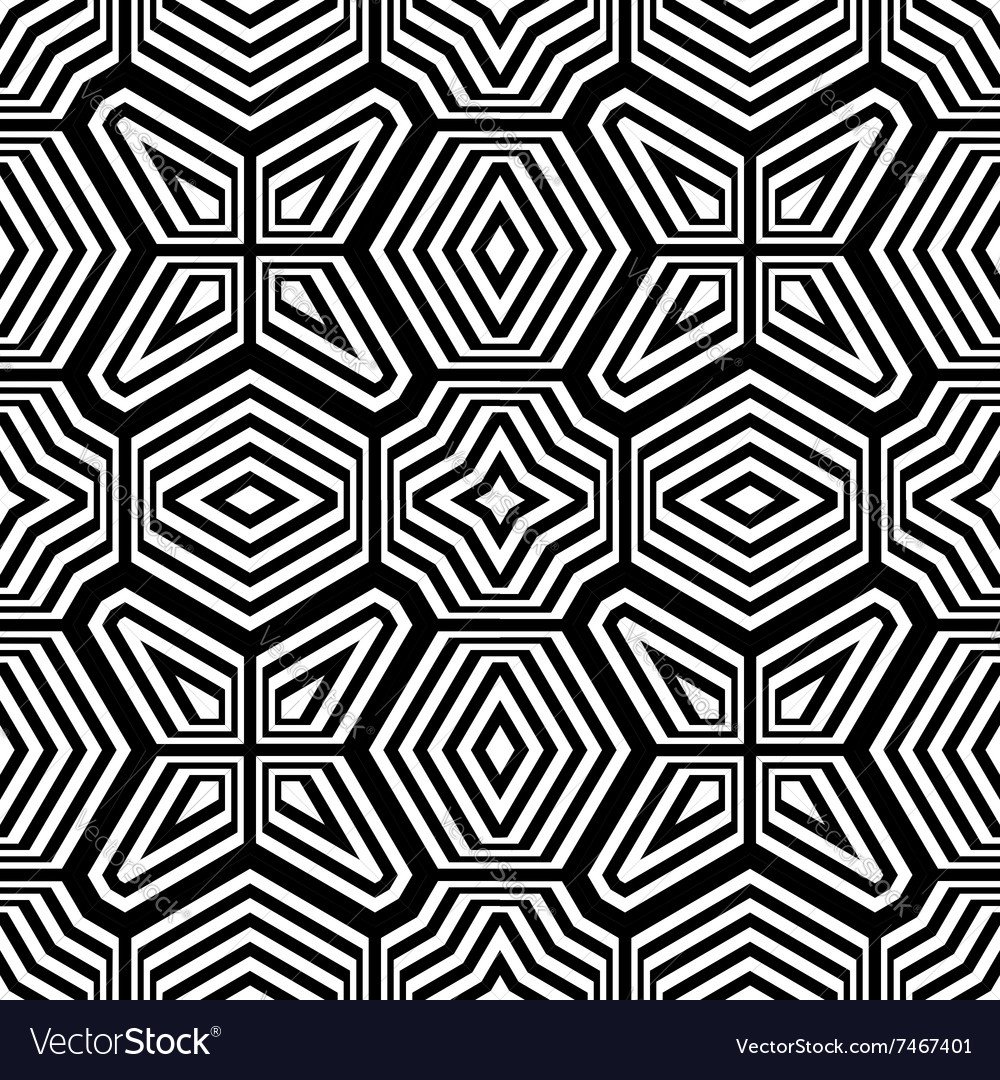 Design seamless monochrome geometric pattern