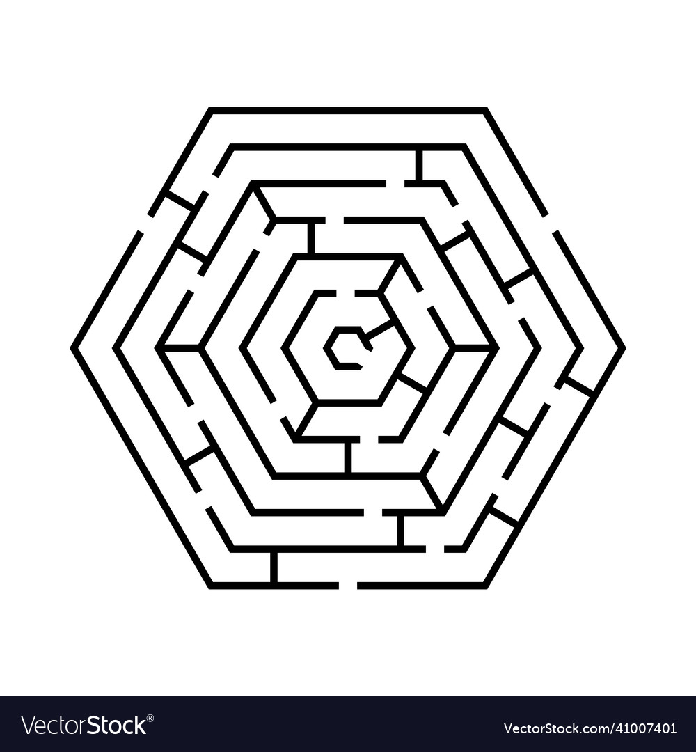 Labyrinth flat Royalty Free Vector Image - VectorStock