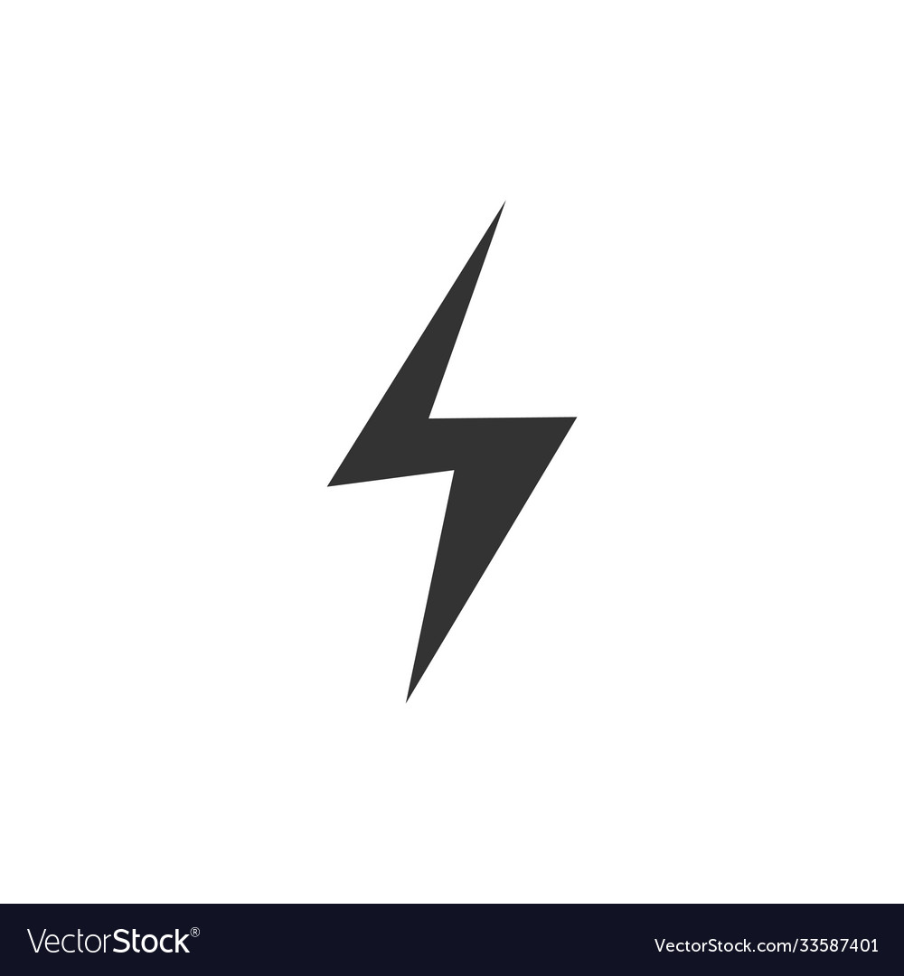 Lightning icon template design Royalty Free Vector Image