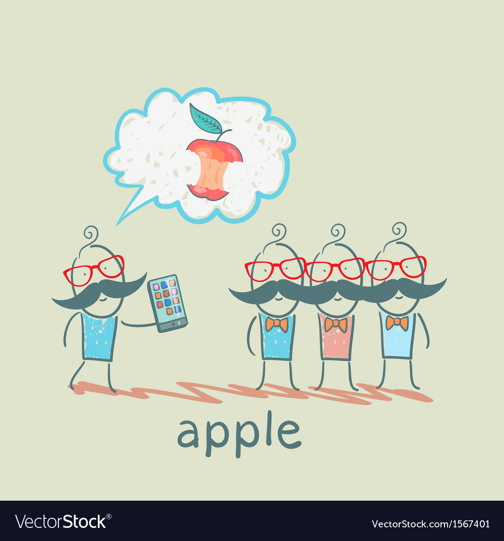 Man talks on a mobile others