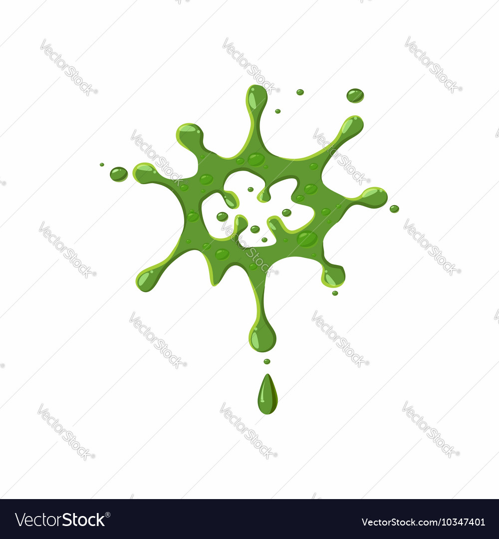 Slime spot isolated on white background Royalty Free Vector