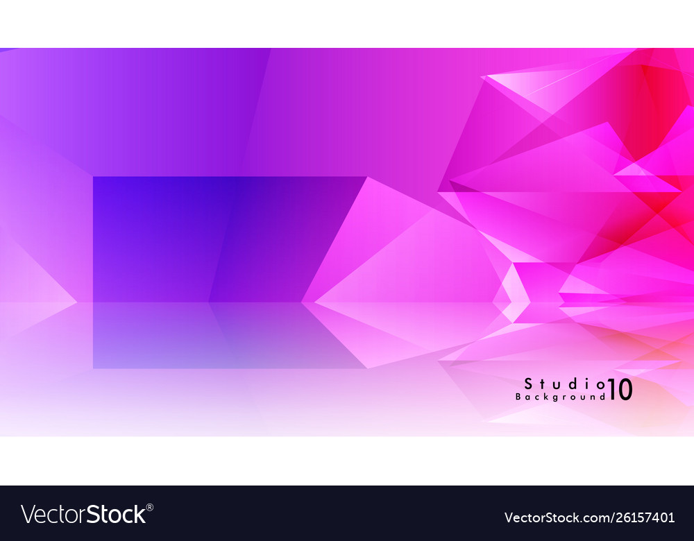 Studio background abstract triangles