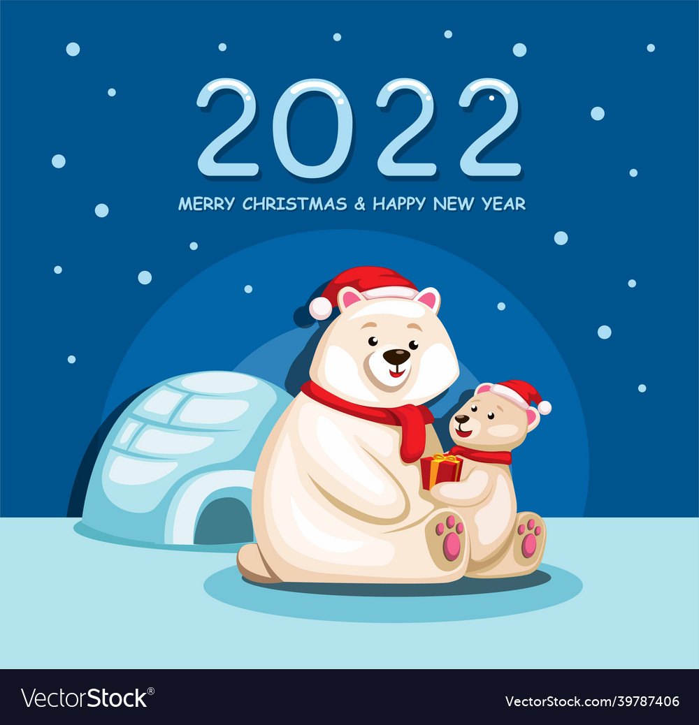 2022 year celebration polar bear