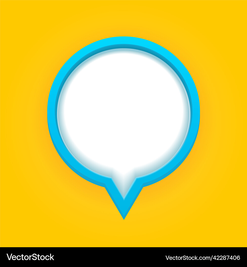 3d speech bubble Royalty Free Vector Image - VectorStock