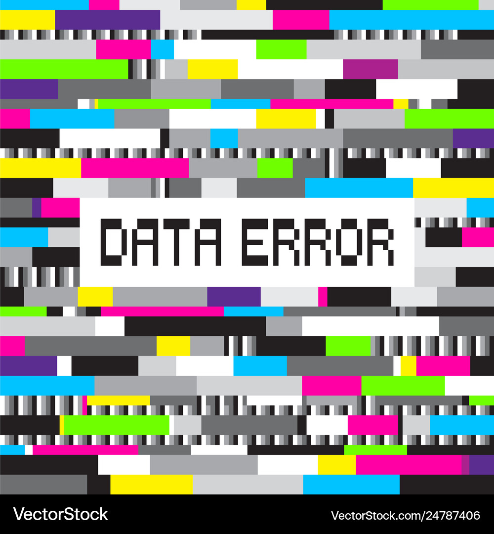 Abstract background pattern in glitch style Vector Image