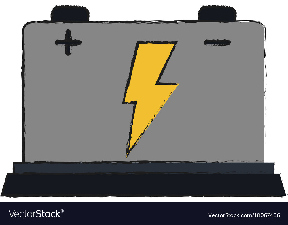 Battery with cord and plug icon image