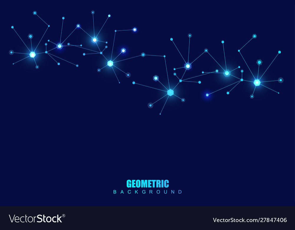 Big data visualization background modern Vector Image Big data visualization background modern