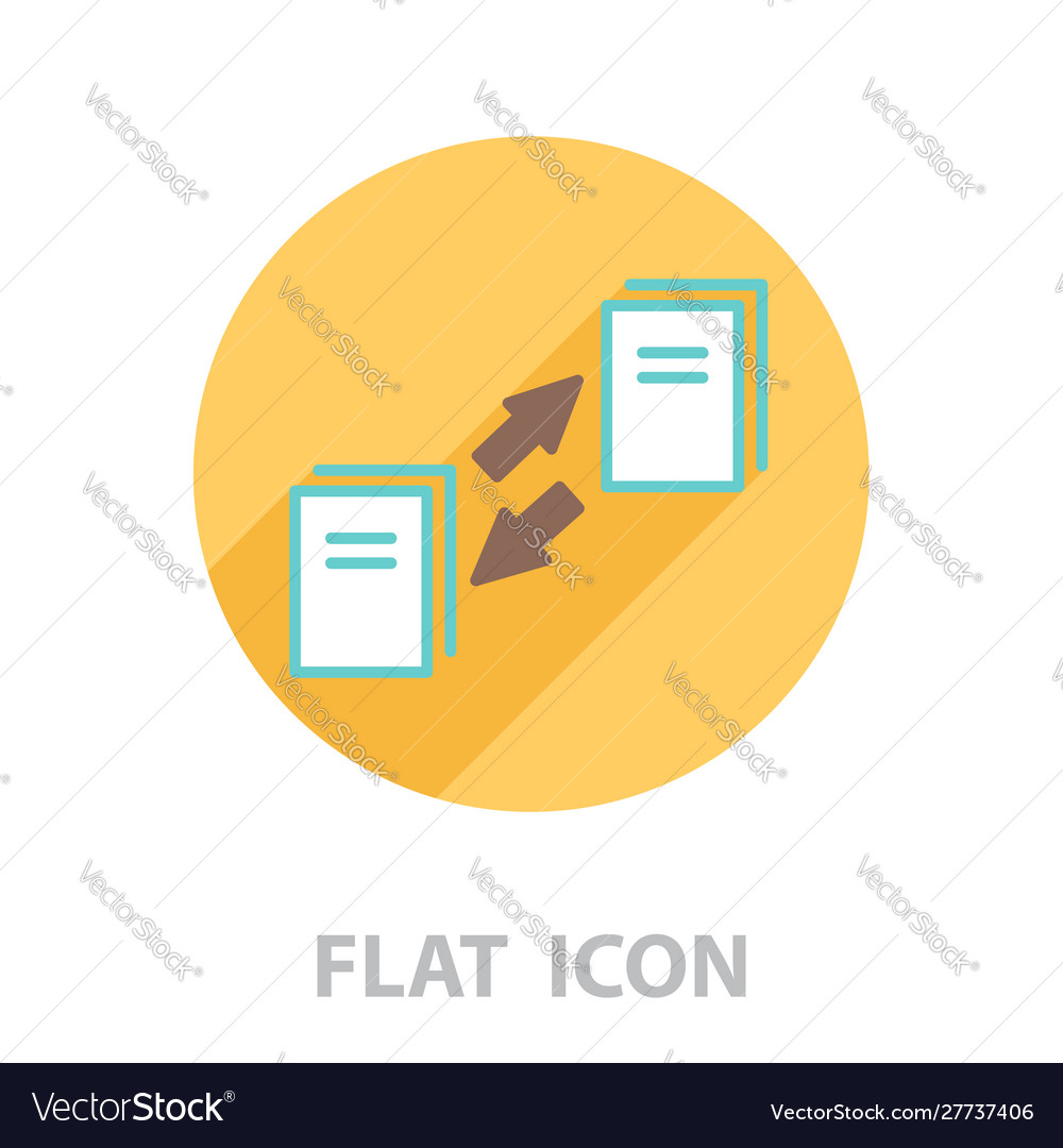 Data synchronization icon vector image Data synchronization icon