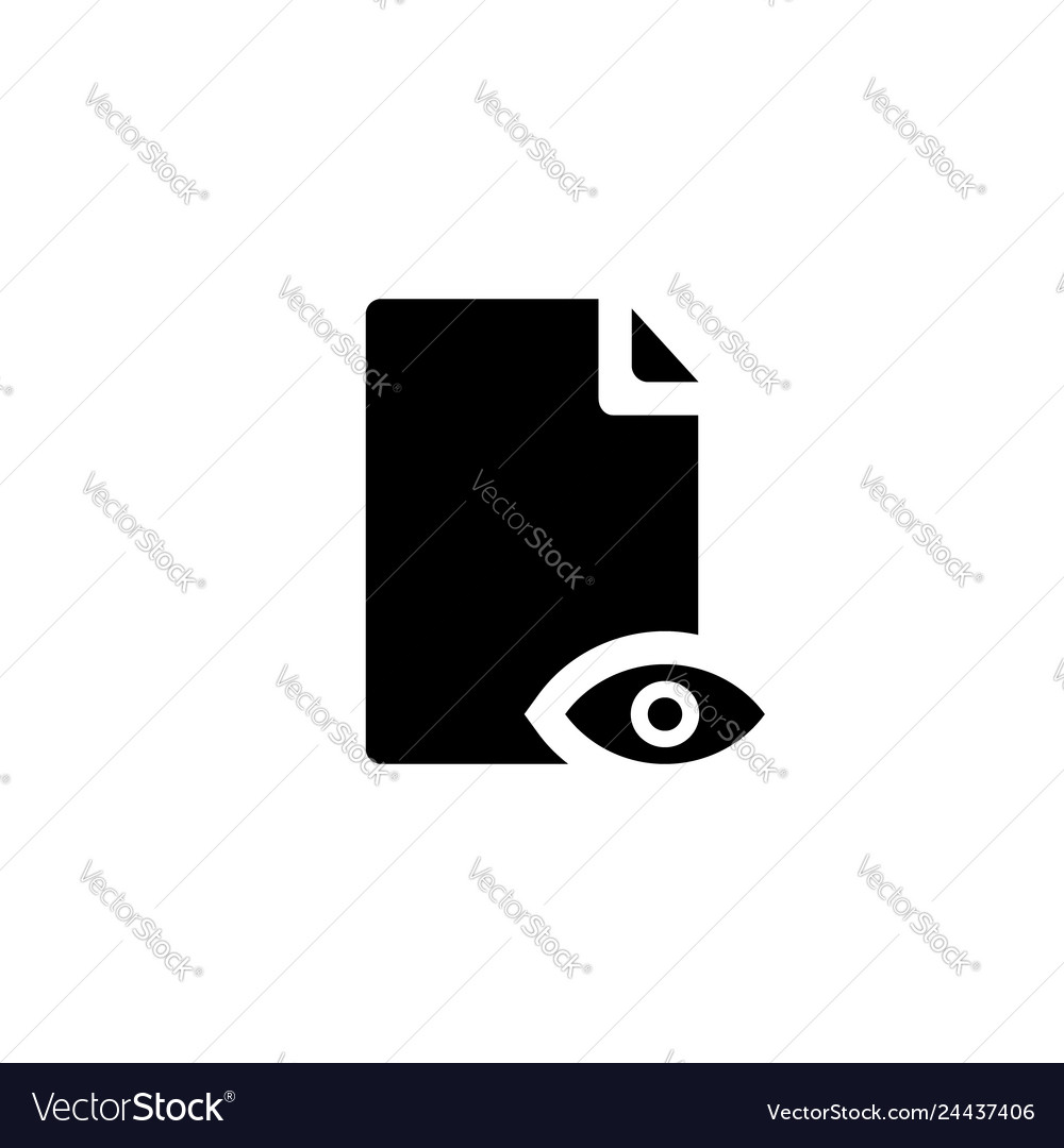 Document reader icon with line style