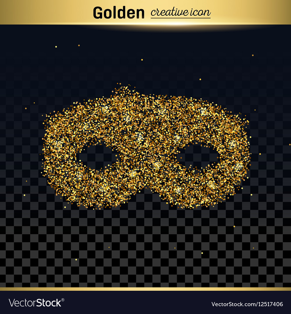 Gold glitter icon