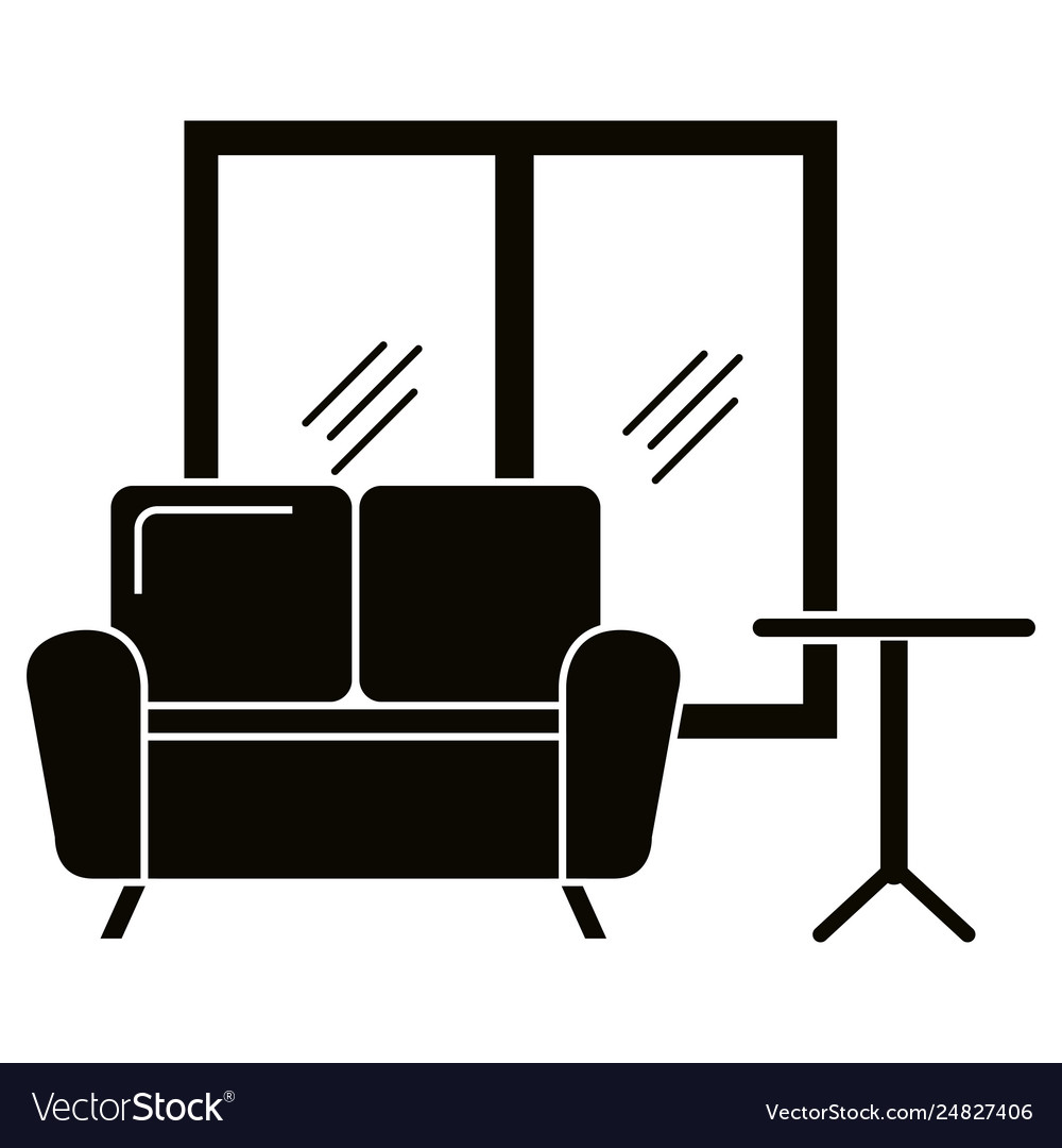 Home livingroom scene icons