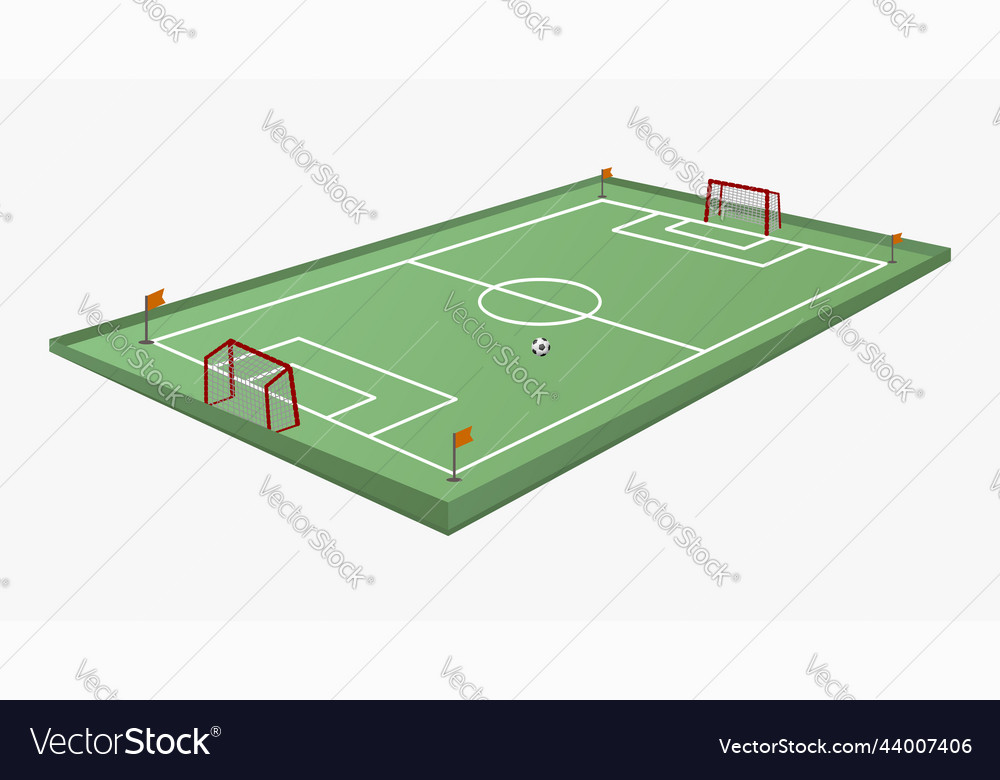 Isometric Football Field Template
