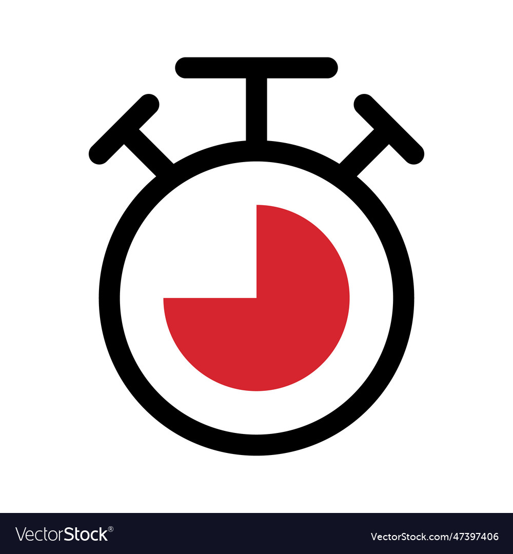 Modern timer icon or countdown vector image Modern timer icon or countdown
