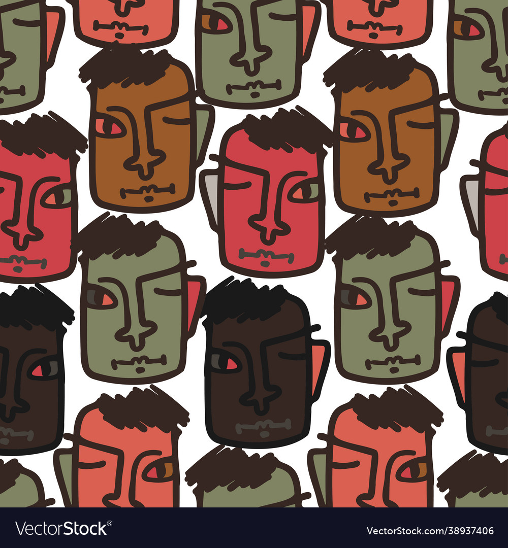 Seamless pattern design vector image Seamless pattern design