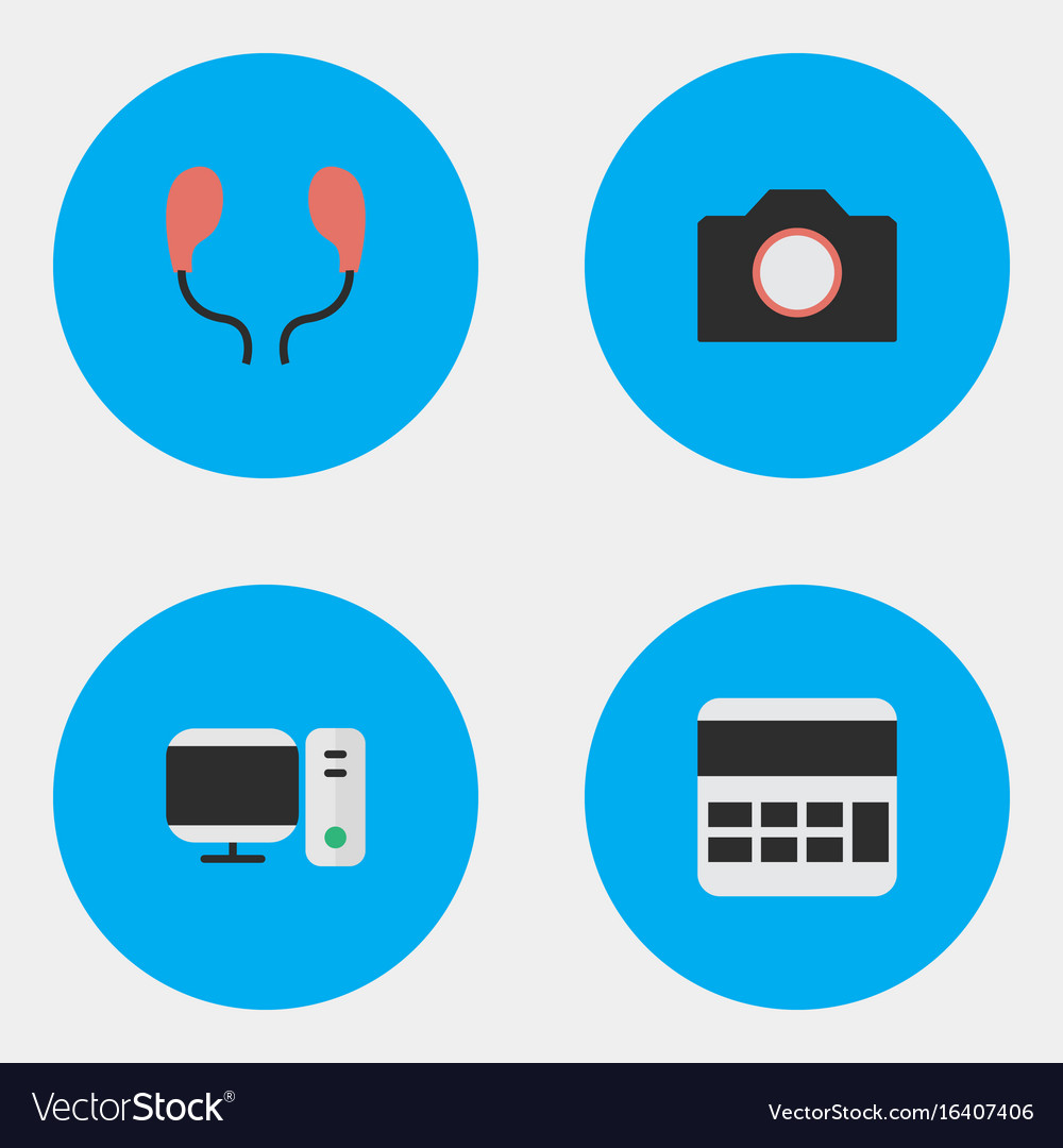 Set of simple instrument icons