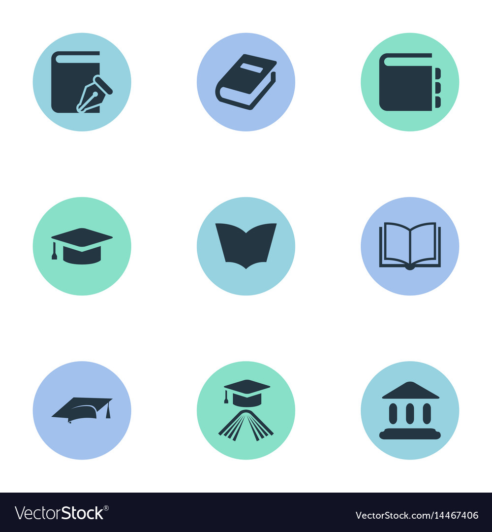 Set of simple knowledge icons