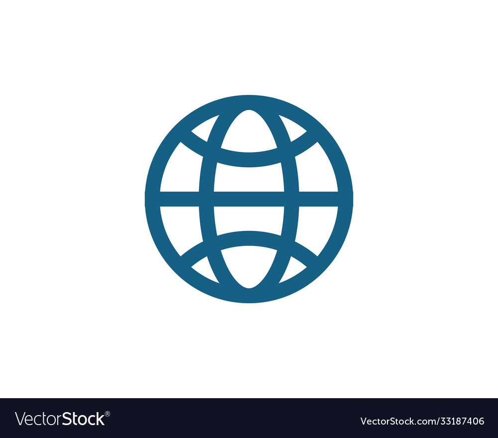 Wire world icon template Royalty Free Vector Image