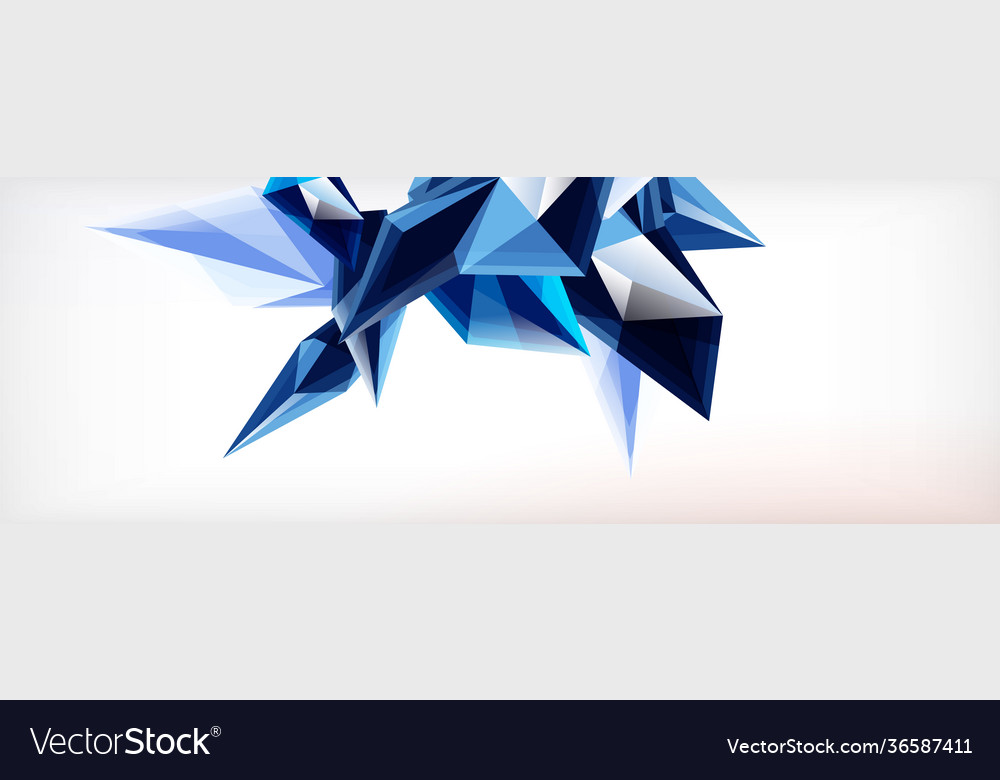 3d triangles and pyramids abstract vector image 3d triangles and pyramids abstract
