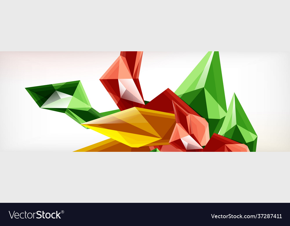 3d triangles and pyramids abstract
