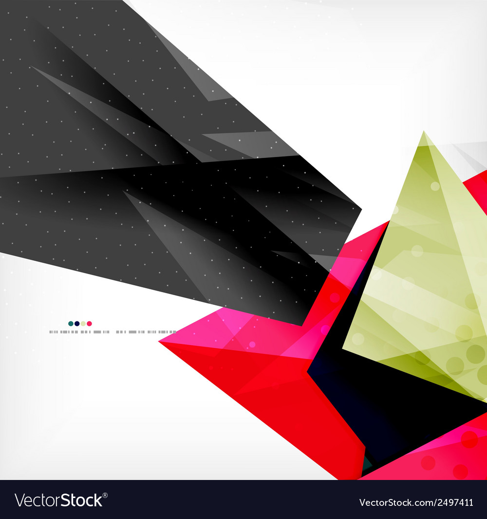 Abstract colorful overlapping composition