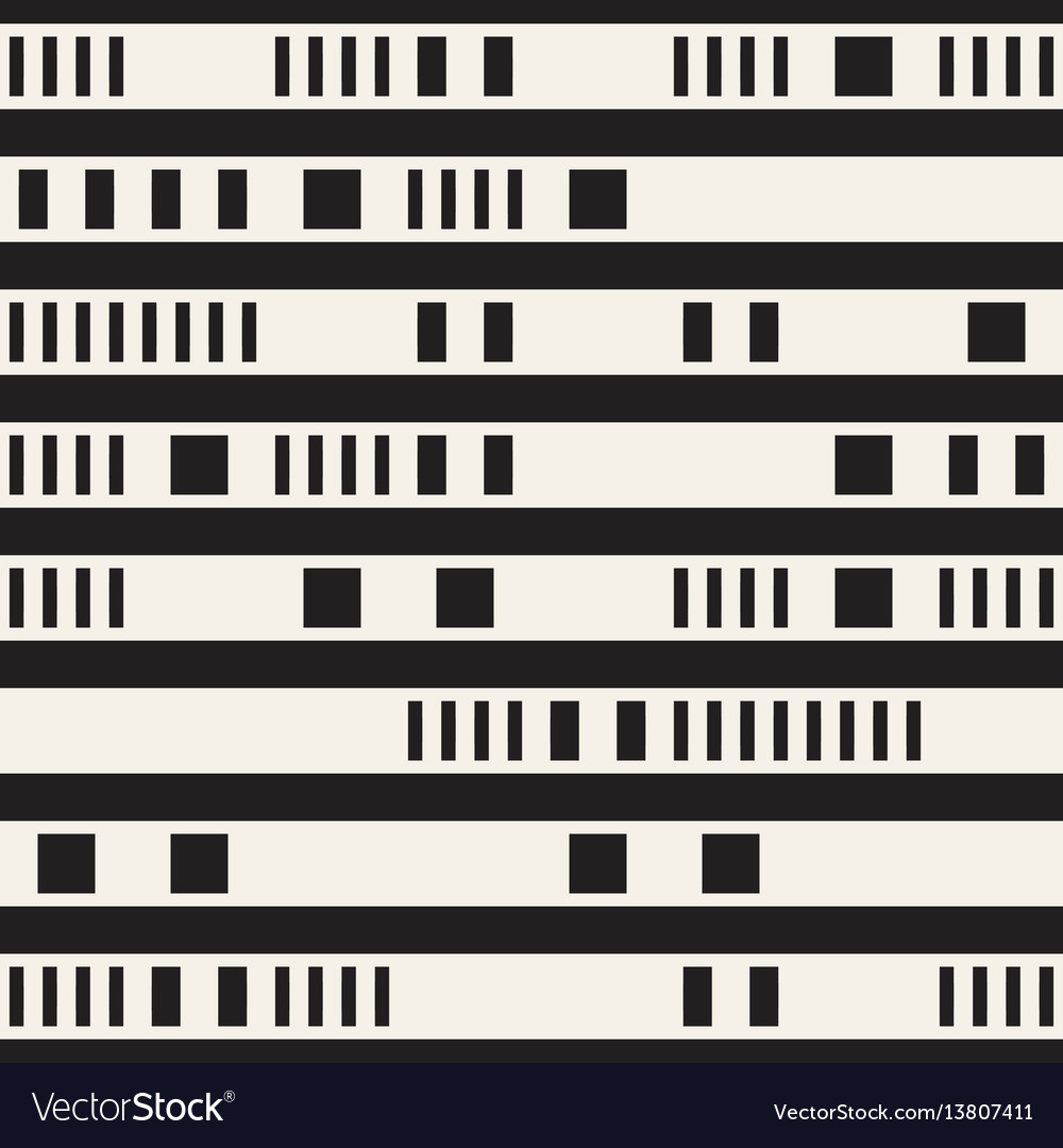 Black and white irregular dashed lines pattern vector image Black and white irregular dashed lines pattern