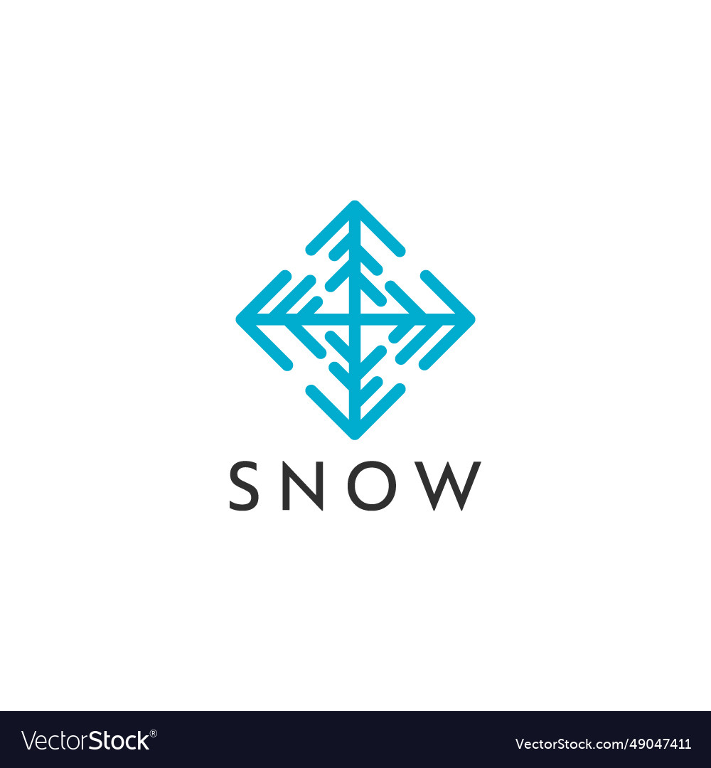 Frozen Logo Snow Royalty Free Vector Image - Vectorstock