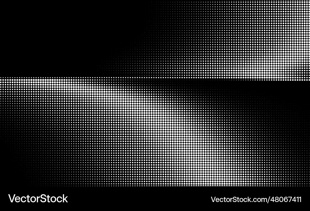 Monochrome gradient halftone dots background Vector Image