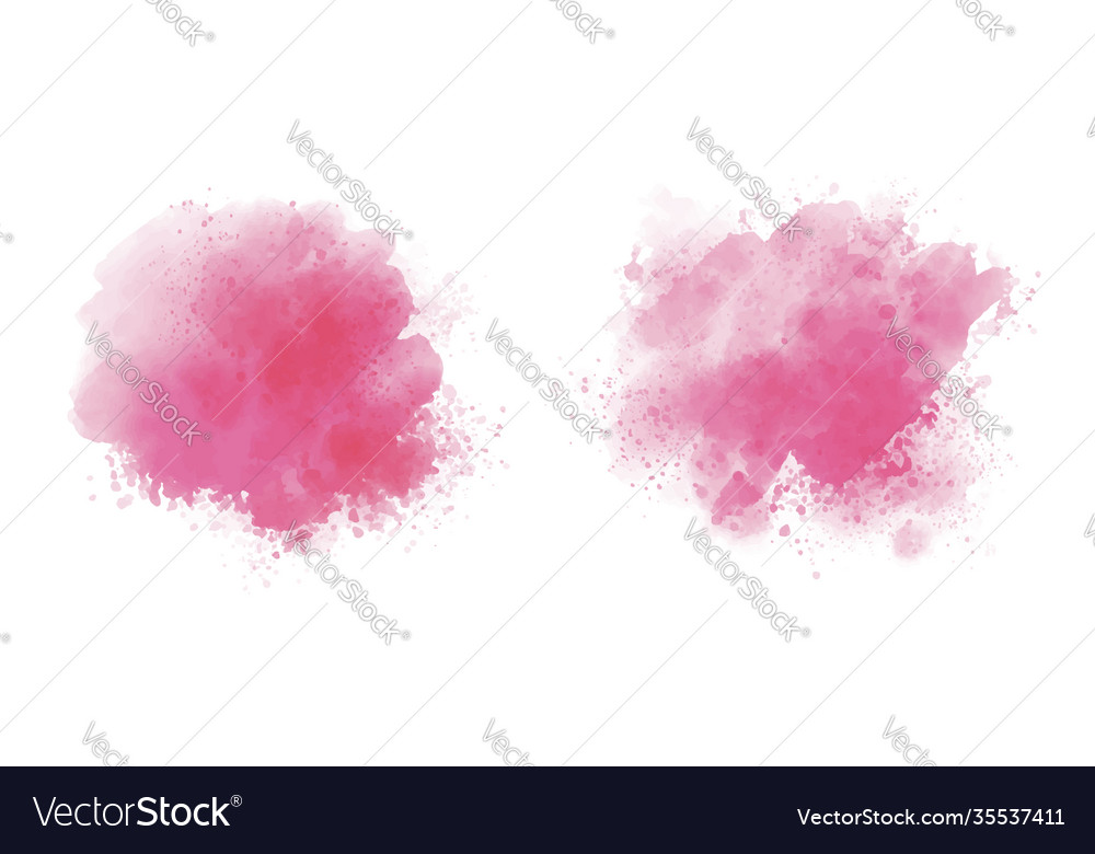 Pink watercolor on white background Royalty Free Vector