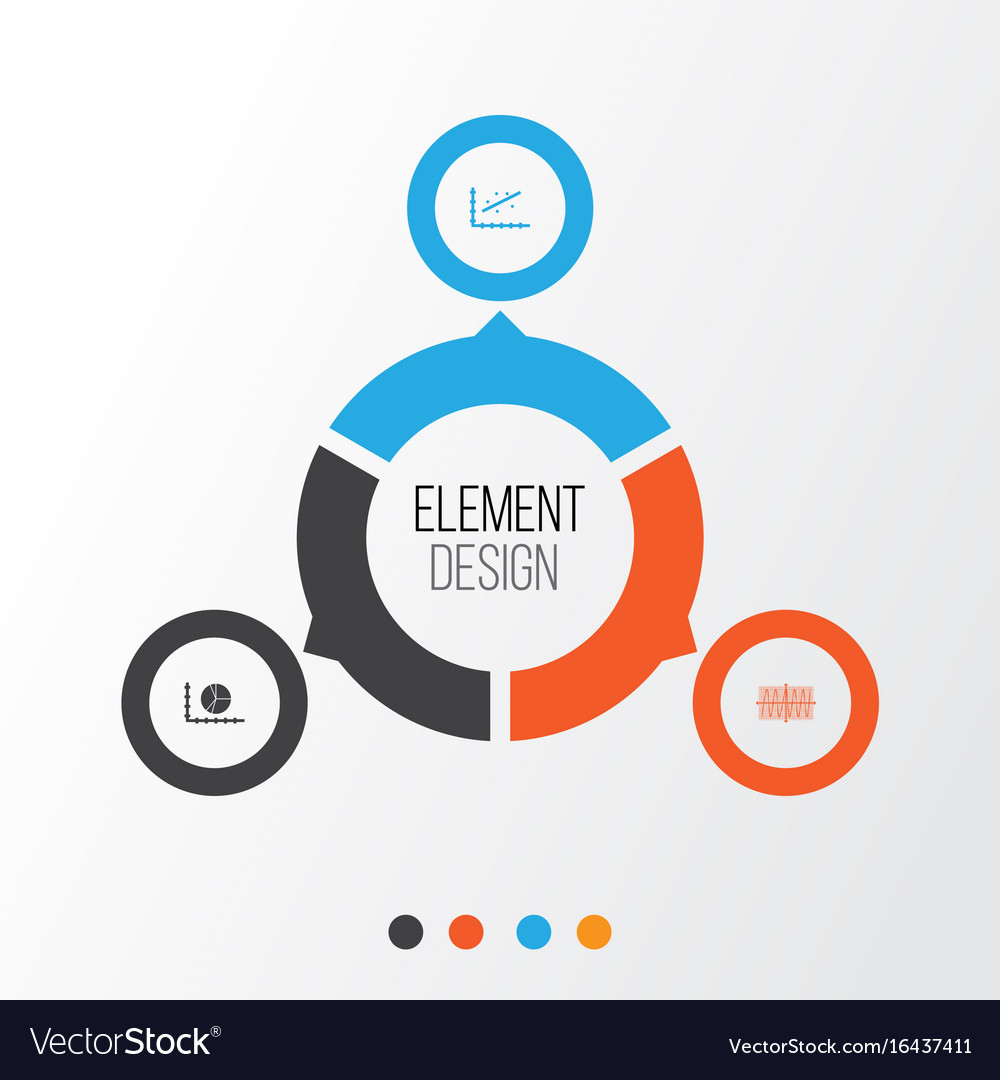 Set of graphs diagrams and statistics icons