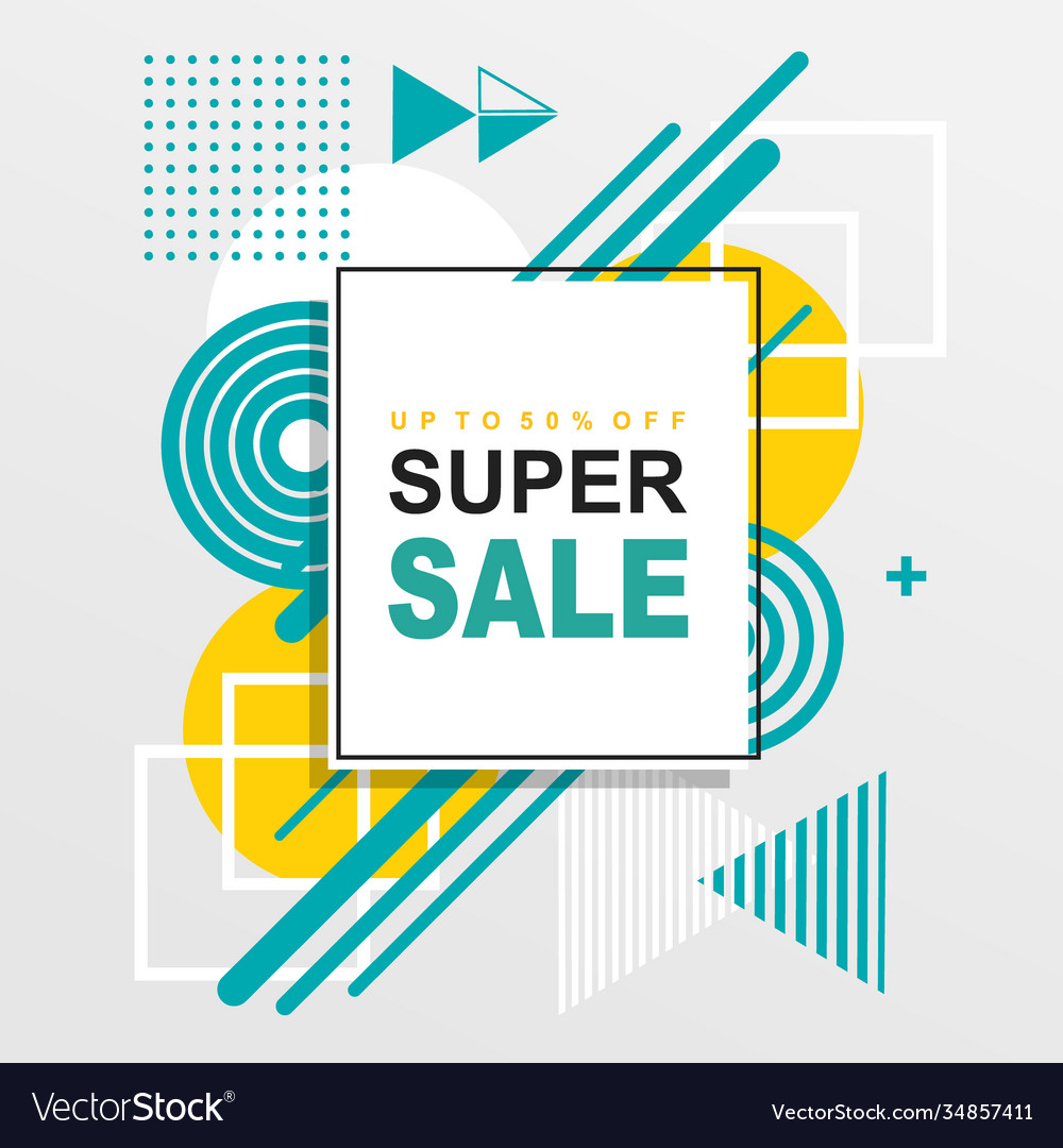Super Verkauf abstrakt geometrische vector image Super Verkauf abstrakt geometrische