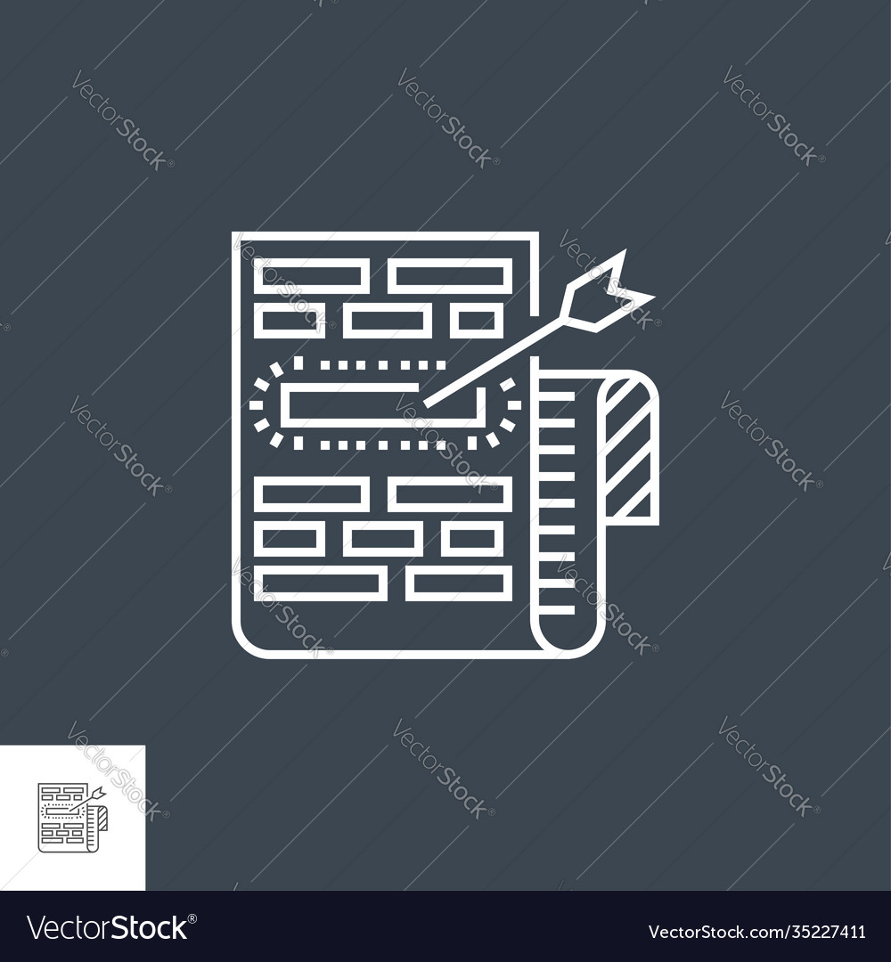 Target Keywords Line Icon