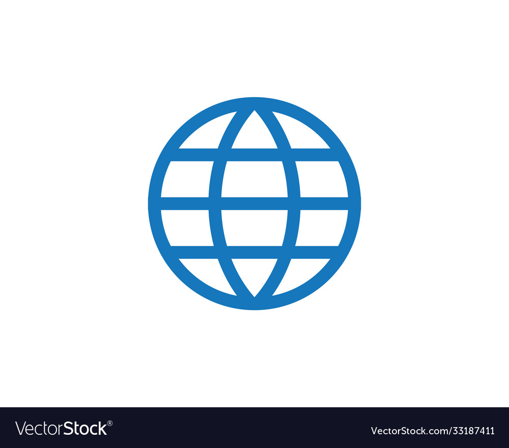 Wire world icon template Royalty Free Vector Image