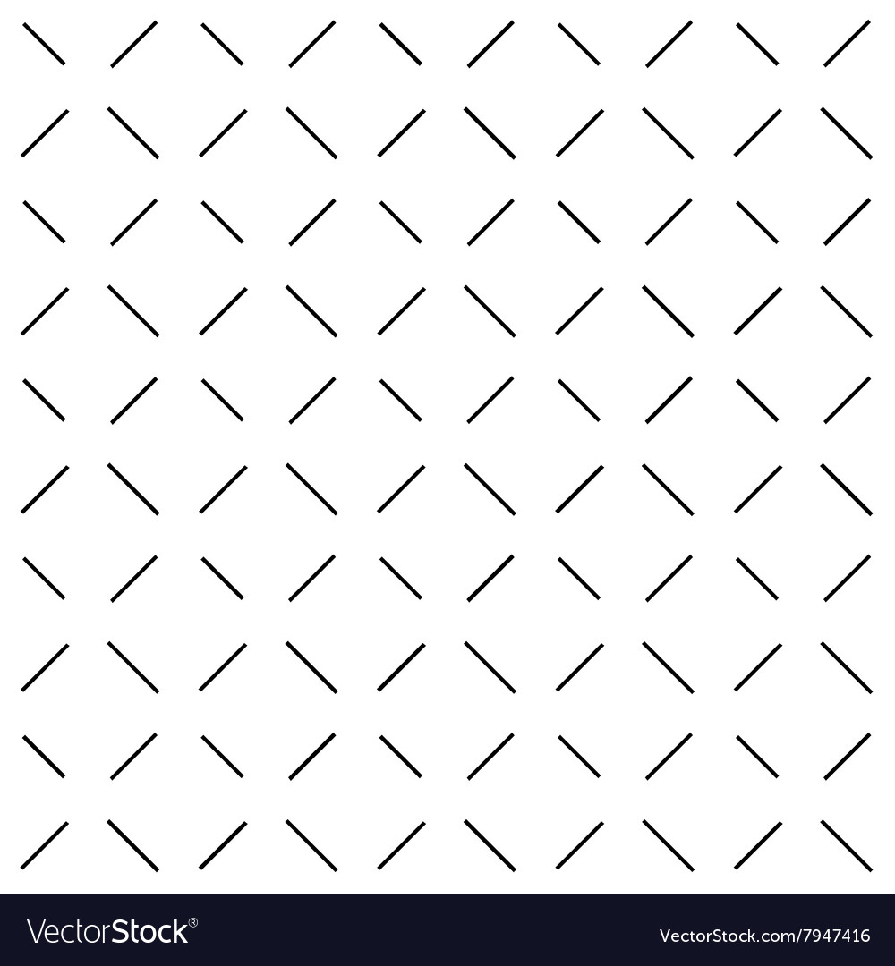 Black and White Diagonal Dash Pattern