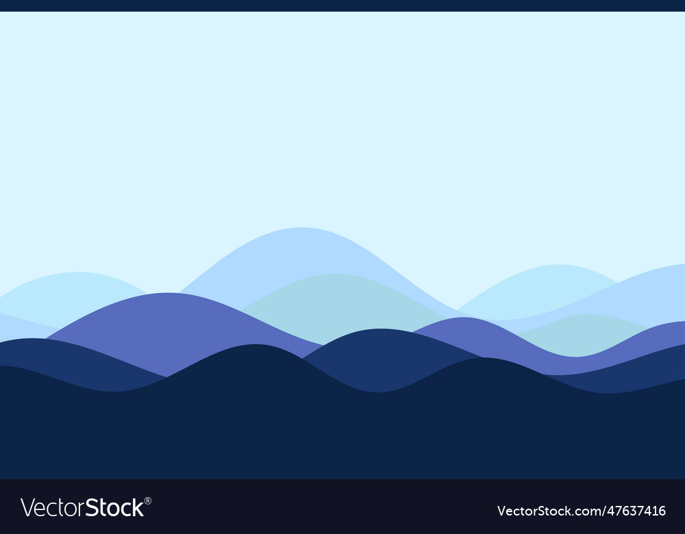 Blue wave water sea line pattern background