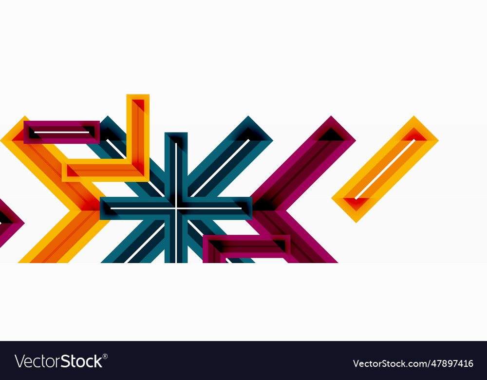 Cross line background minimal geometric template vector image Cross line background minimal geometric template