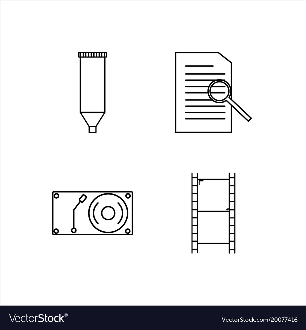 Design und Studio einfache lineare Icon-Setsimple