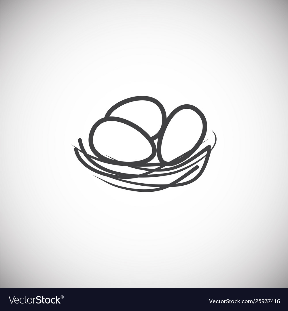 Egg related icon on background for graphic and web vector image Egg related icon on background for graphic and web