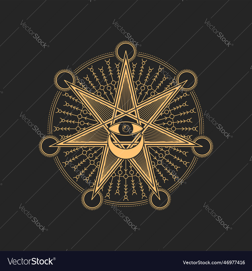 Esoteric Occult Symbol With Eye Of Providence Sing Esoteric Occult Symbol With Eye Of Providence Sing