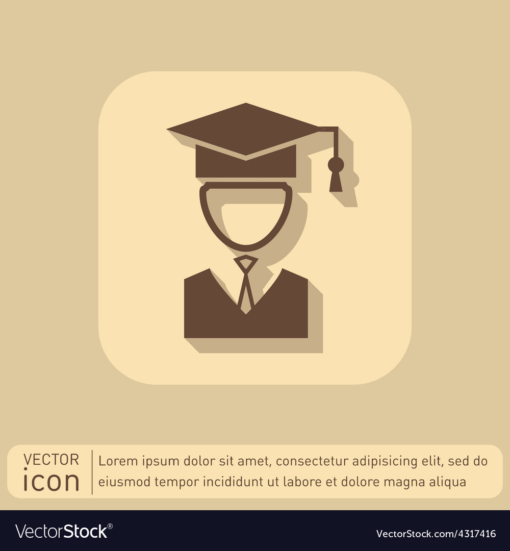 graduate hat avatar symbol