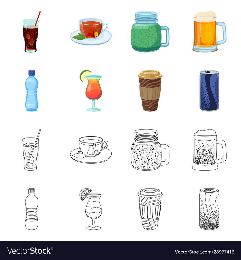 Isolated object drink and bar symbol vector image Isolated object drink and bar symbol