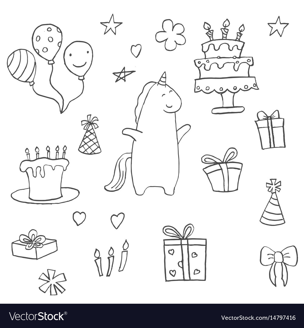 Set of unicorn