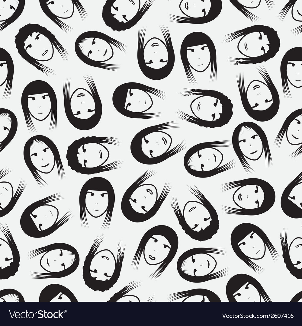 Simple faces pattern eps10